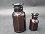 oude glazen apothekers flesjes, Antiek en Kunst, Ophalen of Verzenden