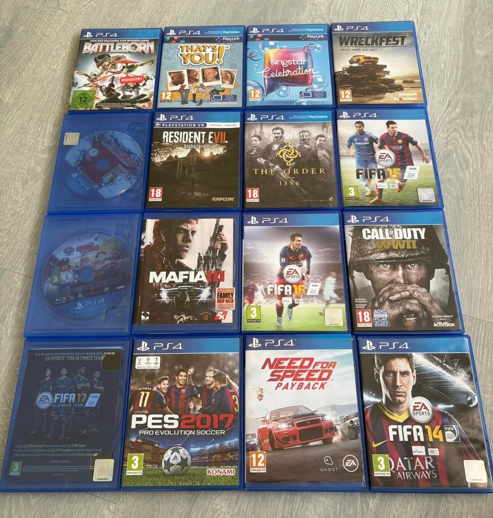 PS4 games + Racing stuur + pedalen te koop, Enlèvement ou Envoi, Comme neuf