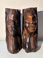 Vintage houten boekensteunen, Antiek en Kunst, Ophalen of Verzenden