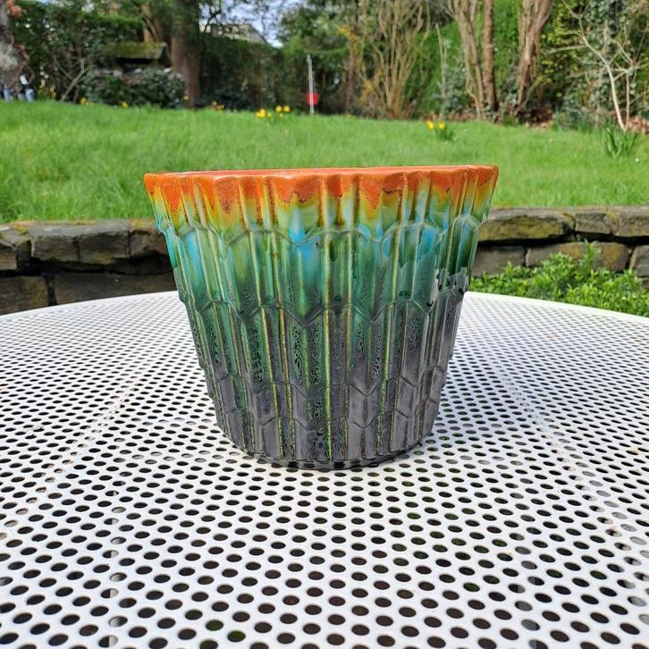 Keramische cache-pot jaren 1950-1960, Antiek en Kunst, Antiek | Keramiek en Aardewerk, Ophalen