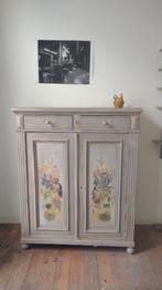 meuble gris patine et fleurs, Antiek en Kunst, Antiek | Meubels | Kasten, Ophalen