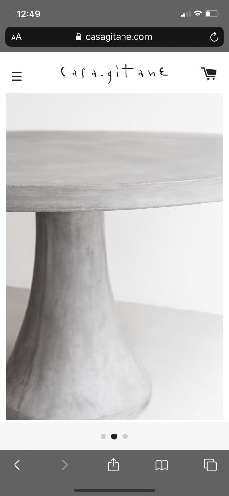 Ronde eettafel betonlook (25 april via verhuislift), Ophalen, Overige materialen, Gebruikt, 50 tot 100 cm