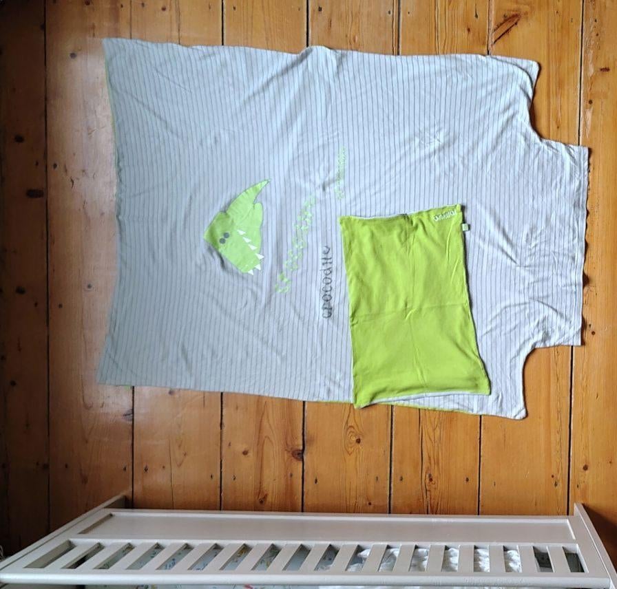 beddengoed kinderbedje, Kinderen en Baby's, Kinderkamer | Beddengoed, Gebruikt, Hoeslaken of Sloop, Overige kleuren, Jongetje of Meisje