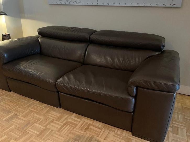 divan électrique cuir, Maison & Meubles, Canapés | Salons, Cuir, Enlèvement