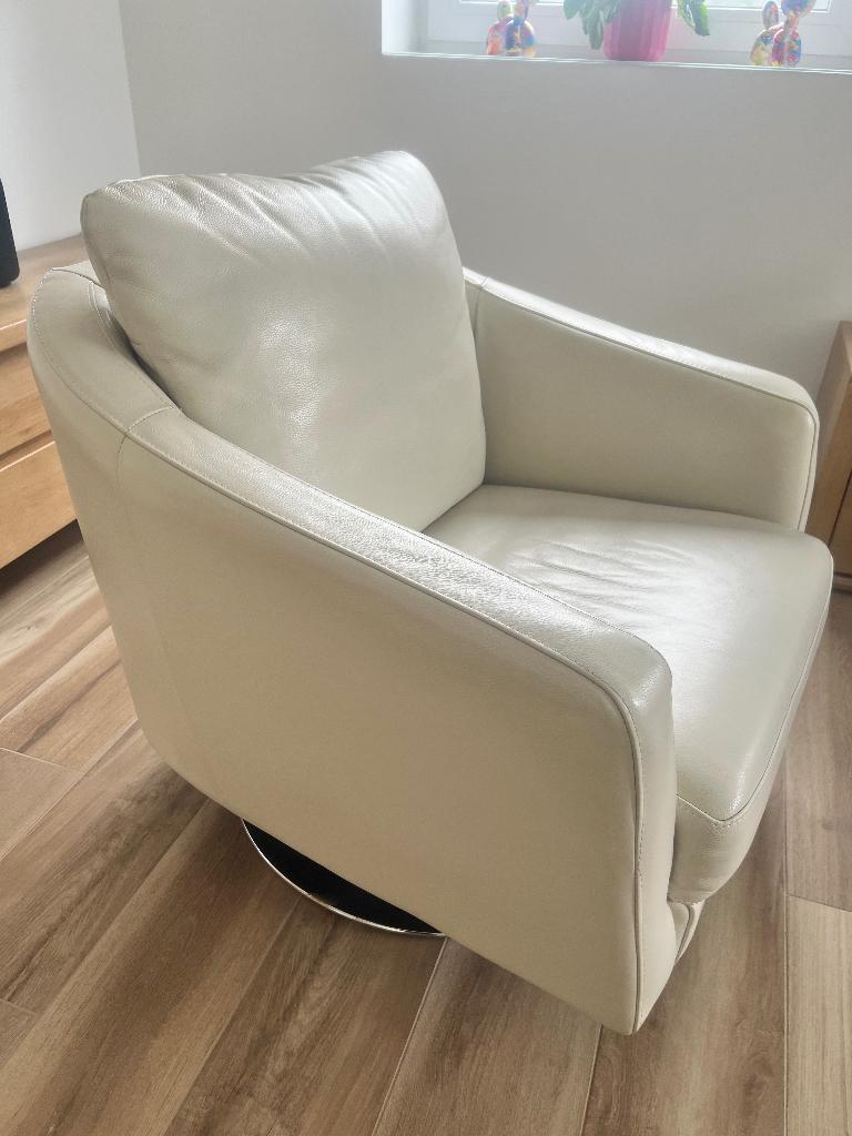 Fauteuil pivotant type cabriolet, 75 à 100 cm, Comme neuf, Enlèvement, 50 à 75 cm