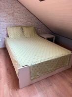 Housse de couette flanelle fleurie 200x200cm + deux taies, Maison & Meubles, Enlèvement, Housse de couette