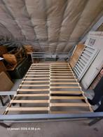 lit double, Gris, Queen size, Enlèvement, 140 cm