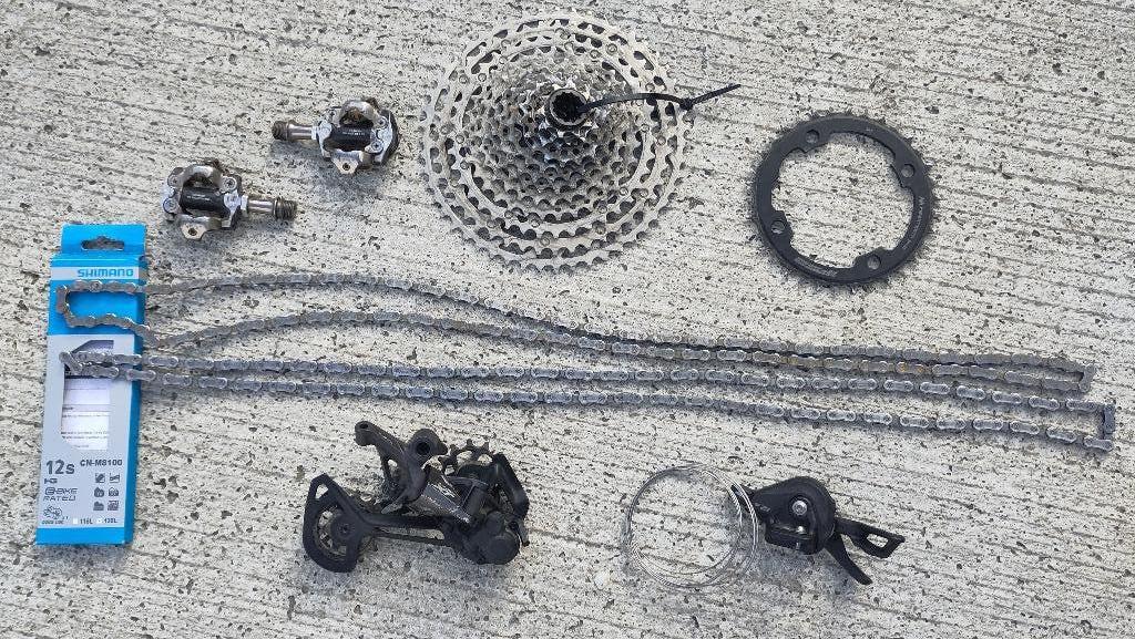 Deore XT MTB groepset, Fietsen en Brommers, Fietsonderdelen, Gebruikt, Gravelbike, Staal, Ophalen of Verzenden