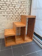 Grenen trofast trap-kast met witte bakken, Ophalen, Zo goed als nieuw