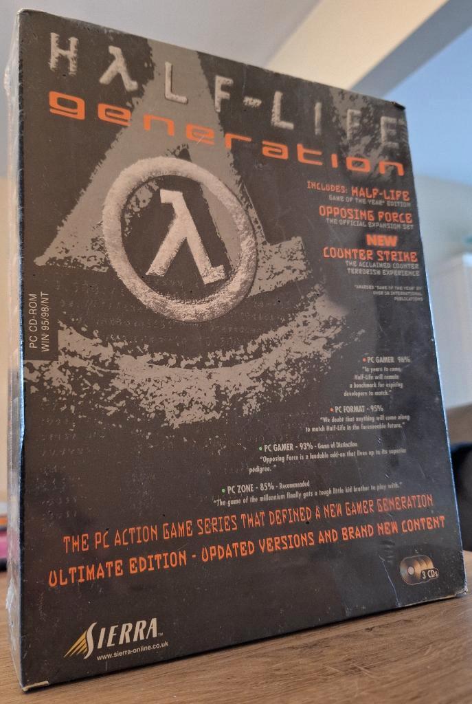 Half-Life Generation PC Big Box Factory Sealed Sierra, Consoles de jeu & Jeux vidéo, Jeux | PC, Neuf, Aventure et Action, 3 joueurs ou plus
