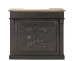 Meuble de Bar Germain - Maisons du Monde gris charbon., Métal, 25 à 50 cm, 100 à 150 cm, Enlèvement