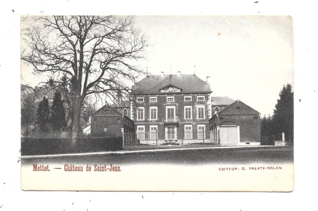 Mettet NA25: Château de Saint-Jean, Collections, Envoi, Avant 1920, Non affranchie, Namur