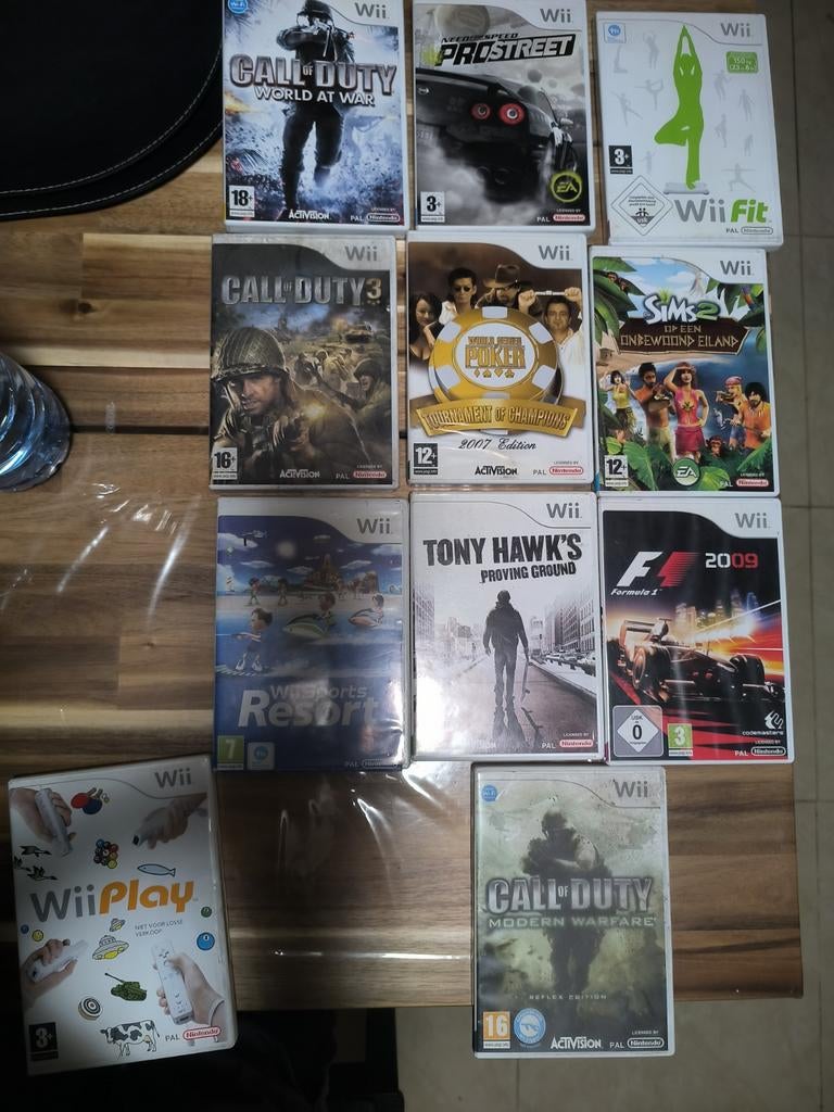 Lot de 10 jeux Wii, Enlèvement