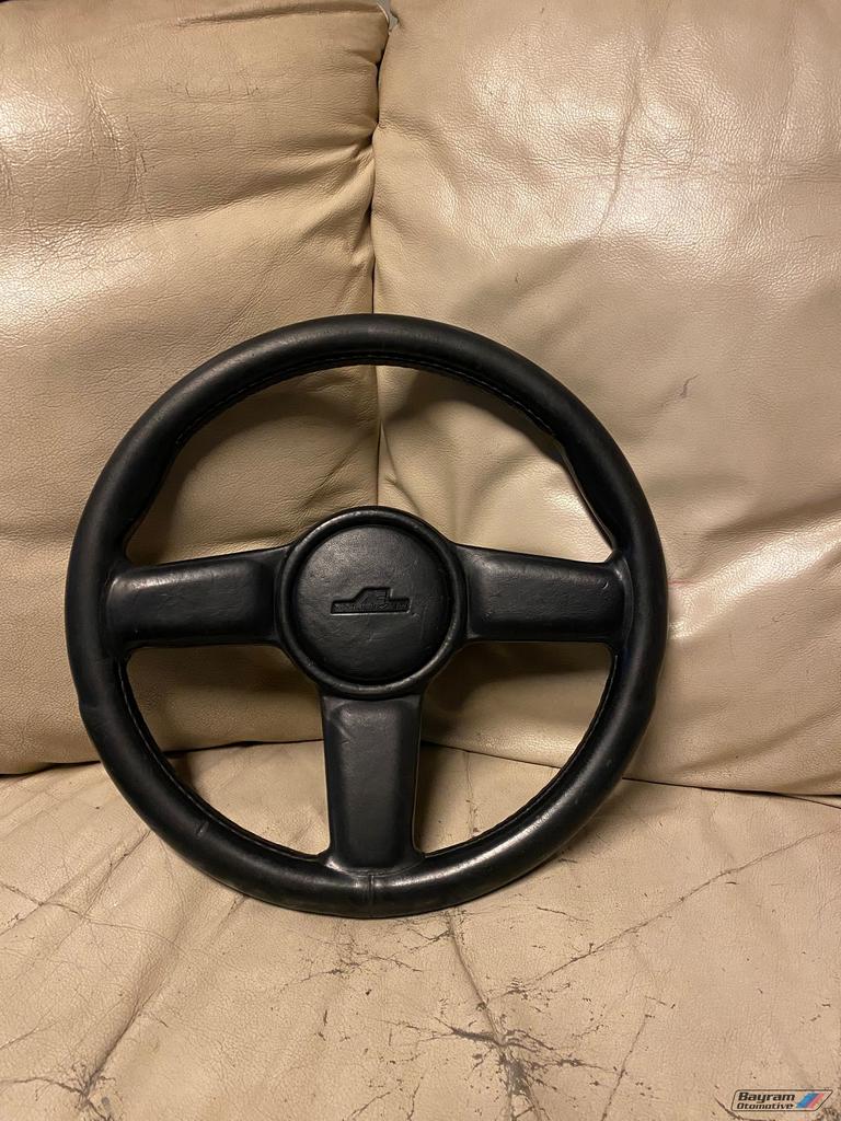 Ac Schnitzer zwart lederen stuur E30 E34 E32 sportstuur 3-se, Gebruikt, -, -, Ophalen of Verzenden