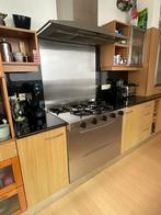 parallel keuken met bar, Ophalen, Gebruikt, 200 cm of meer, Bruin