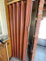 Vouwdeur / Harmonicadeur – bruin lederlook – 84 x 206 cm, Ophalen, Zo goed als nieuw