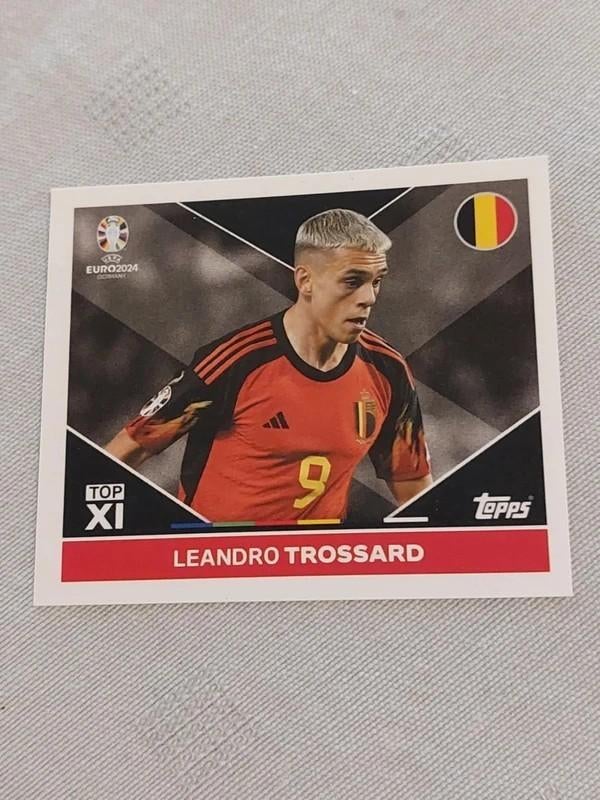 Topps / Sticker / Leandro Trossard / UEFA EURO 2024, Ophalen of Verzenden, Nieuw, Poster, Plaatje of Sticker