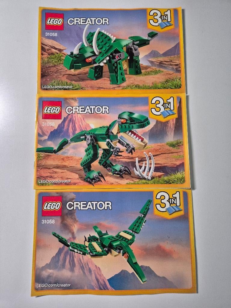 LEGO Creator 3in1 31058 Machtige dinosaurussen, Ophalen, Lego, Zo goed als nieuw, Compleet