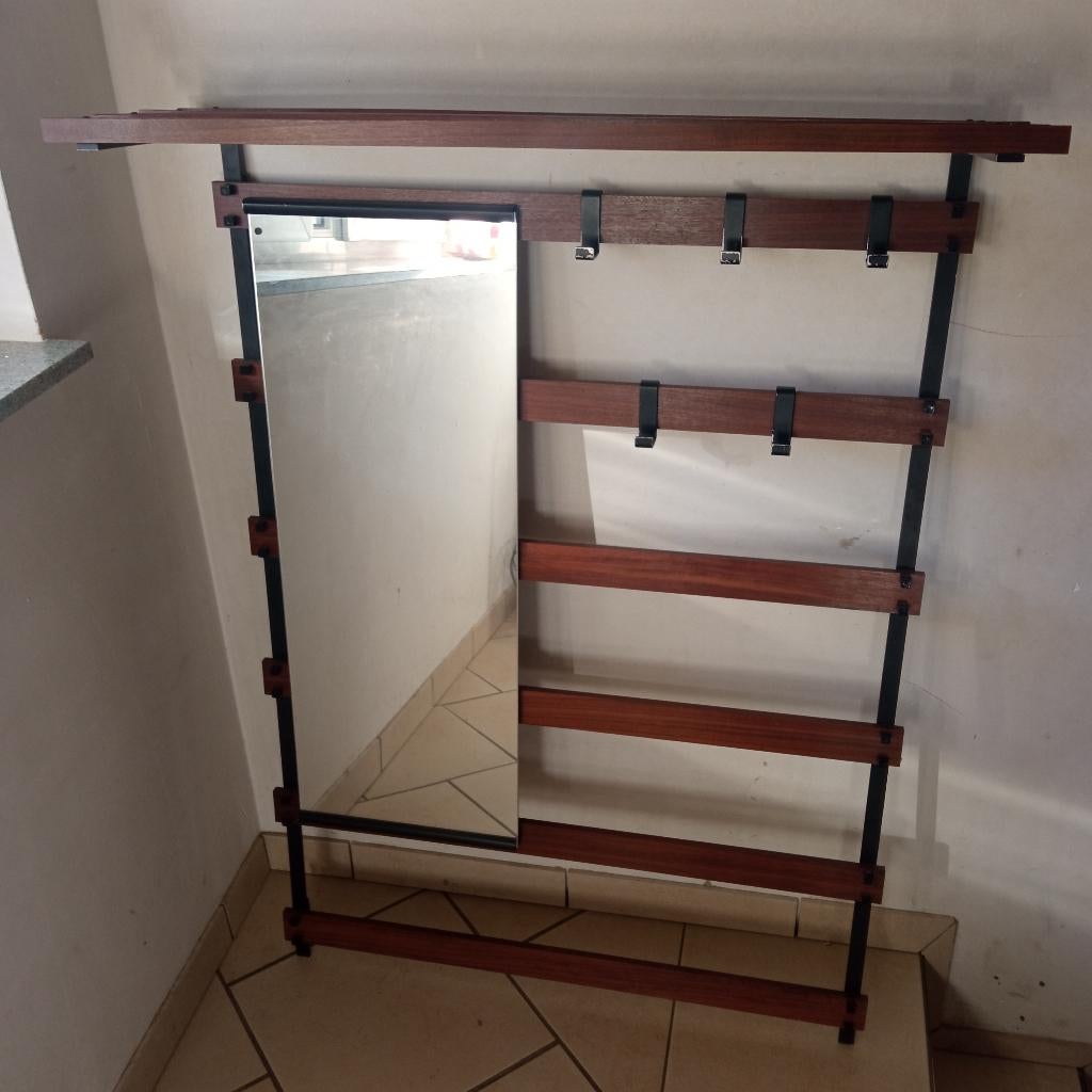 porte manteaux scandinave, Maison & Meubles, Enlèvement, Utilisé, Bois, Portemanteau mural