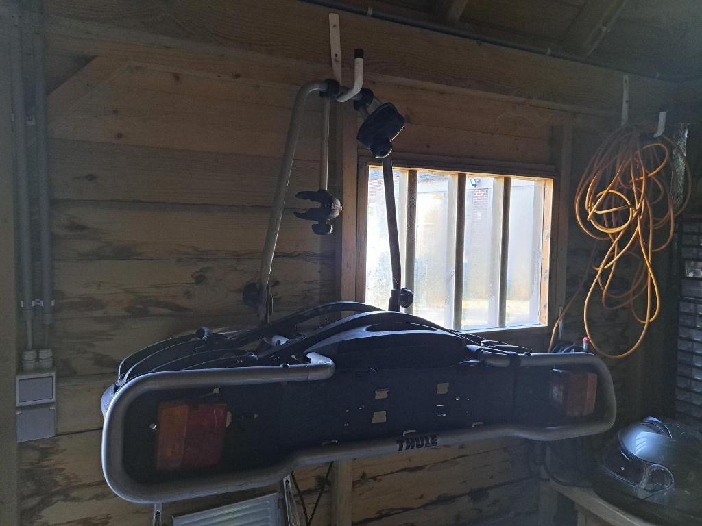 Fietsendrager Thule EuroRide 941, Auto diversen, Fietsendragers, Gebruikt, Trekhaakdrager, 2 fietsen, Brede banden, Ophalen