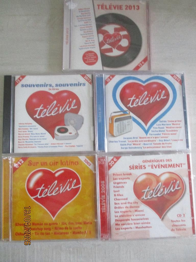 lot de 5 cd télévie neufs, Ophalen of Verzenden, Nieuw in verpakking