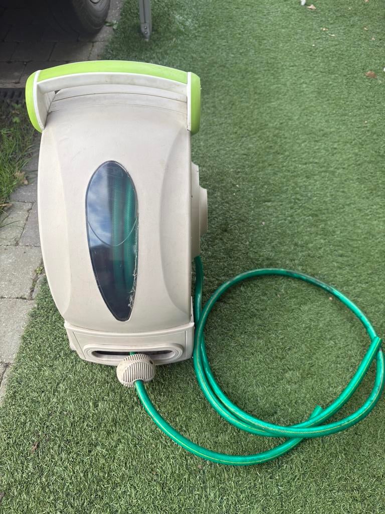 Tuinslang haspel, Ophalen, Gebruikt, Tuinslanghaspel