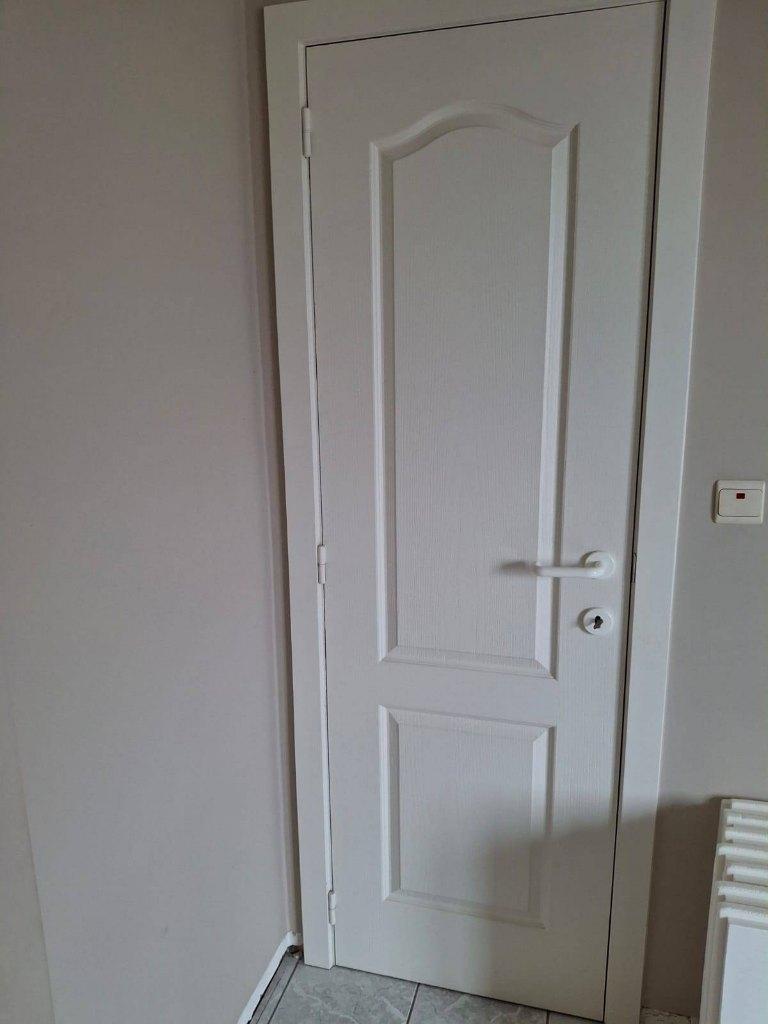 Witte binnendeuren, Doe-het-zelf en Bouw, Deuren en Vliegenramen, Gebruikt, Binnendeur, 200 tot 215 cm, Ophalen