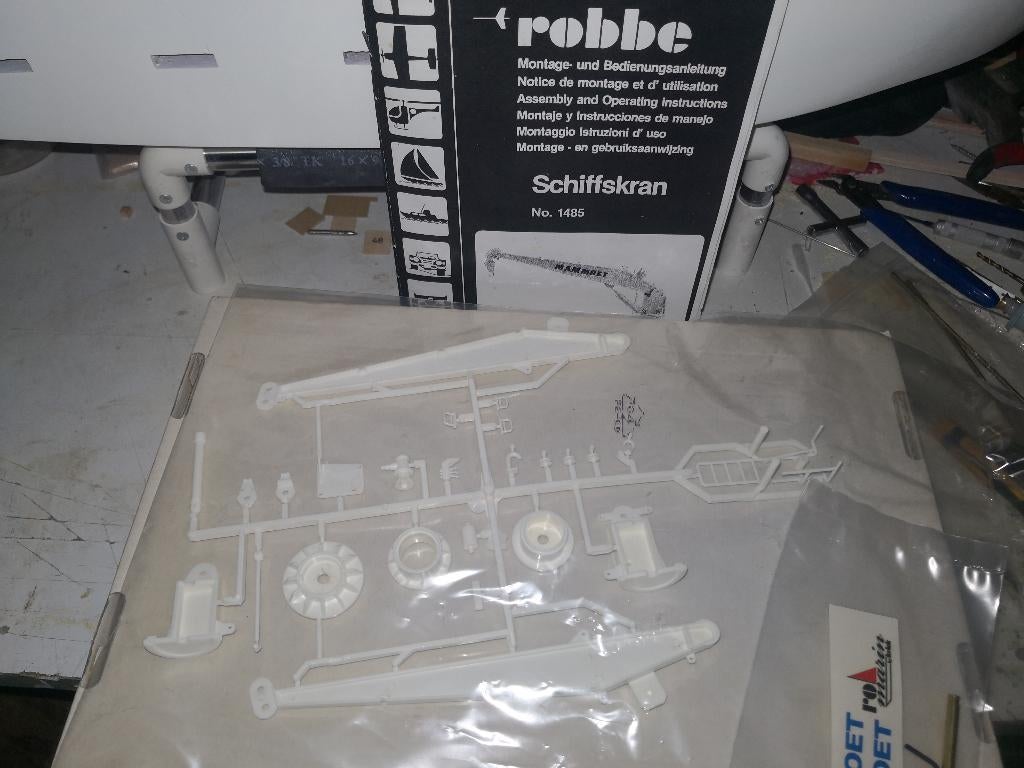 Bootkraan Robbe 1/50 schaal, Hobby en Vrije tijd, Modelbouw | Boten en Schepen, Ophalen of Verzenden, Nieuw, 1:32 tot 1:50, Overige merken