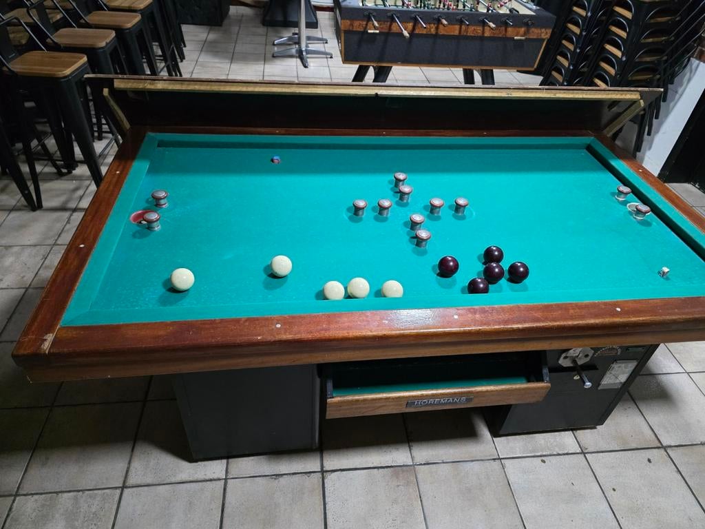 Billard a bouchon hermans, Ophalen