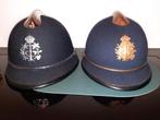 Politie vilten helm gemeente helmen zilver brons MINT, Verzenden, Rijkswacht, Helm of Baret