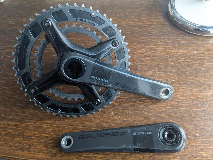 Praxis Payable carbon crankstel 50/34 + bb386 evo, Fietsen en Brommers, Fietsonderdelen, Gebruikt, Racefiets, Crankstel of Pedalen