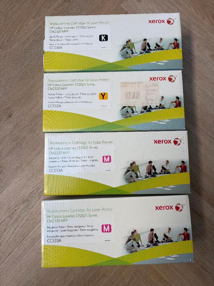 4 toners Xerox CC530A-CC532A-CC533A ZYM (HP 304A) neufs, Informatique & Logiciels, Fournitures d'imprimante, Neuf, Toner, Enlèvement ou Envoi