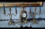 Schouwgarnituur met 2 kandelaars, Ophalen