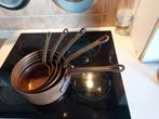 5 Zware koperen pannen 6 kg, Ophalen of Verzenden