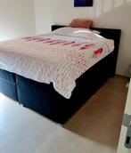 Boxspring antraciet 1m80 met opbergruimte, Maison & Meubles, Chambre à coucher | Lits boxsprings, Autres couleurs, Comme neuf