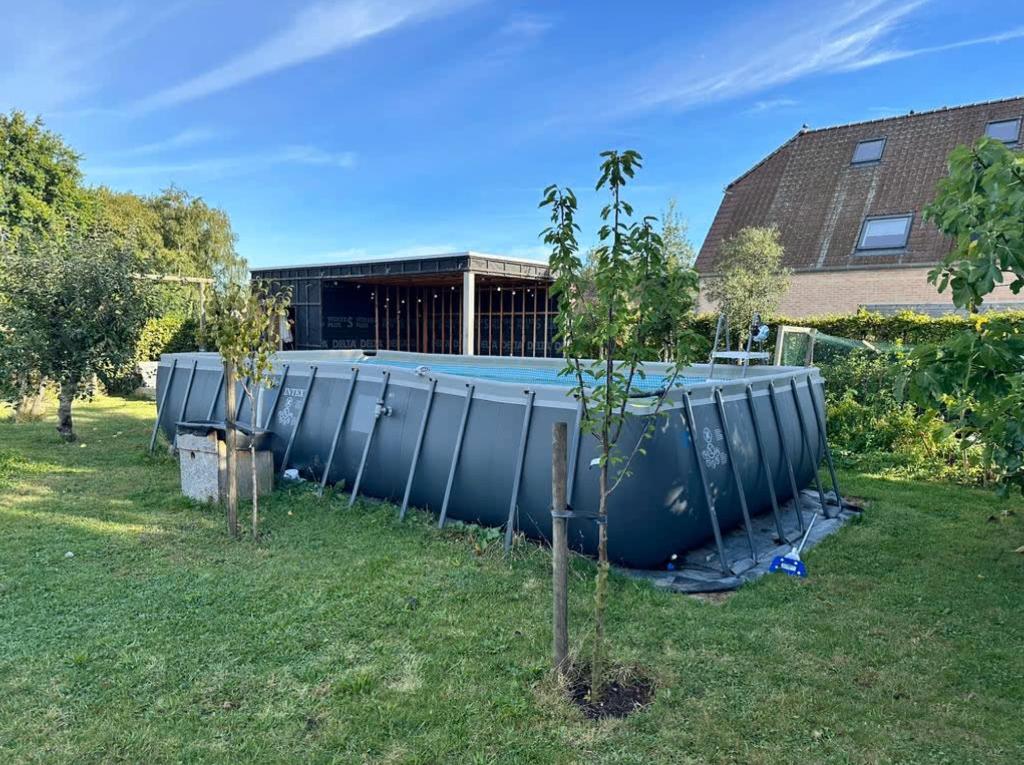 Zwembad intex ULTRA XTR 366x732x132, Ophalen, Gebruikt, 80 tot 120 cm, 300 cm of meer