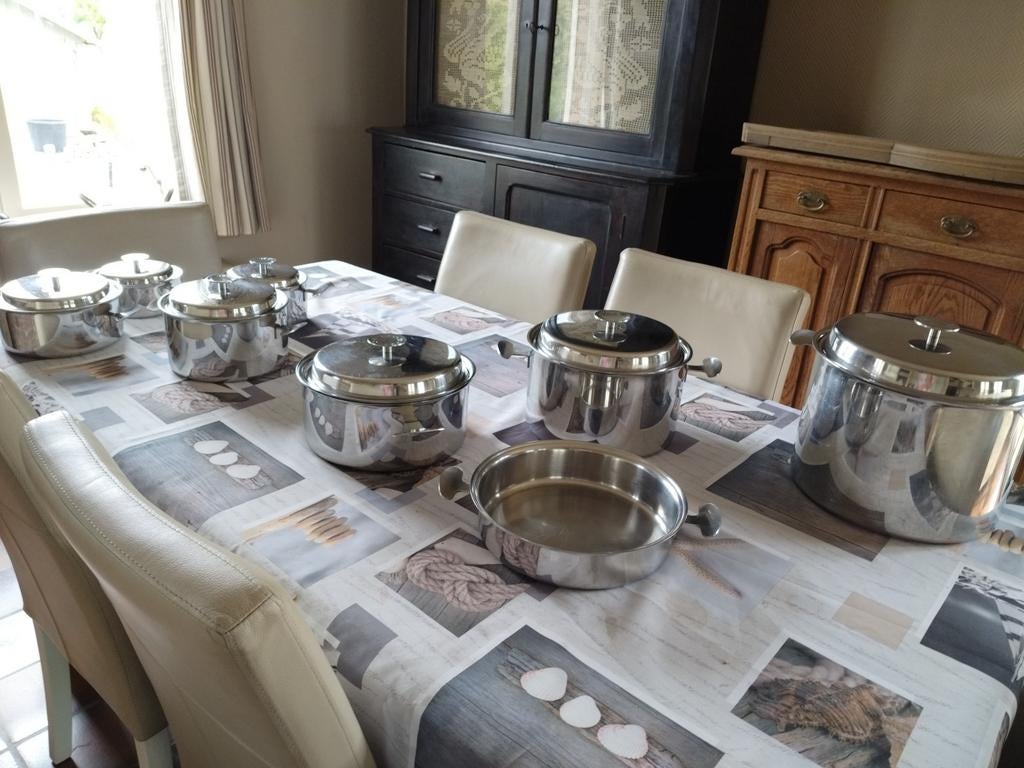Kookpotten set Van Stahl, Maison & Meubles, Cuisine | Casseroles & Poêles, Enlèvement, Inox