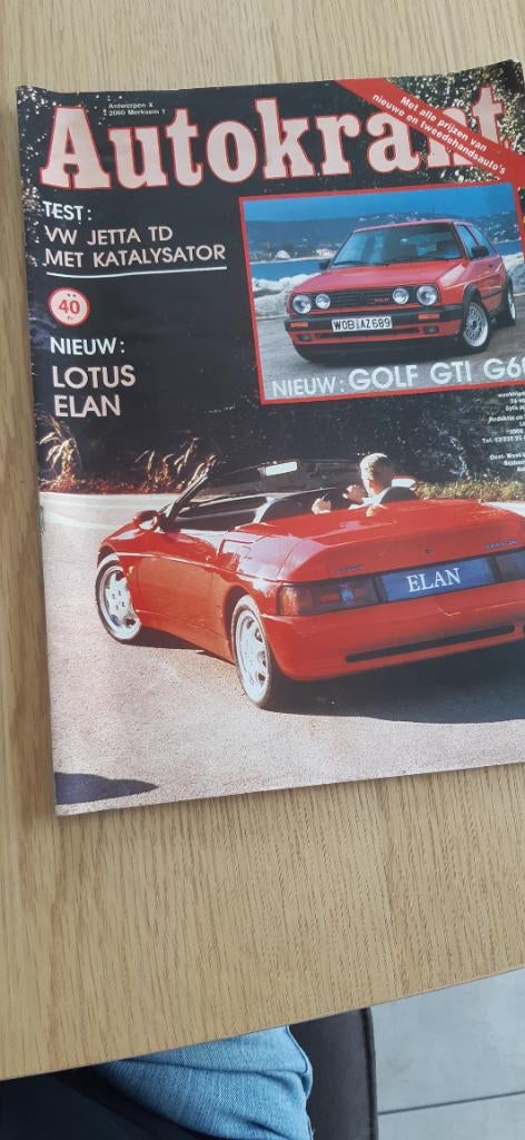 Journal automobile du 24 mars 1990 Jetta VW Golf Lotus Elan, Enlèvement ou Envoi, Comme neuf, Diverse merken, Volkswagen