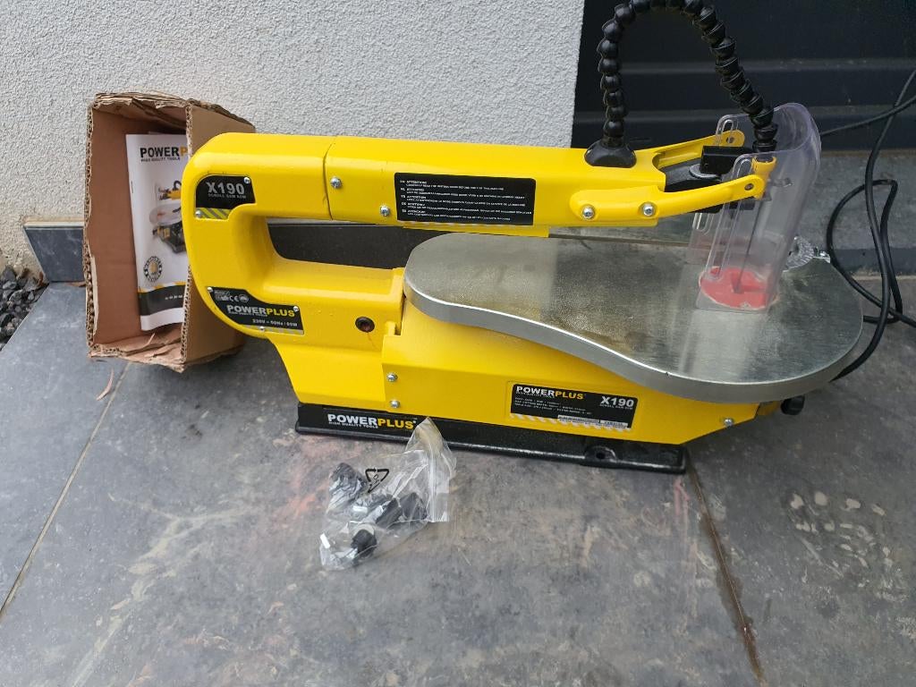 Powerplus elektrische figuurzaag POWX195 - zaagmachine, Ophalen, Minder dan 30 mm, Nieuw, Powerplus