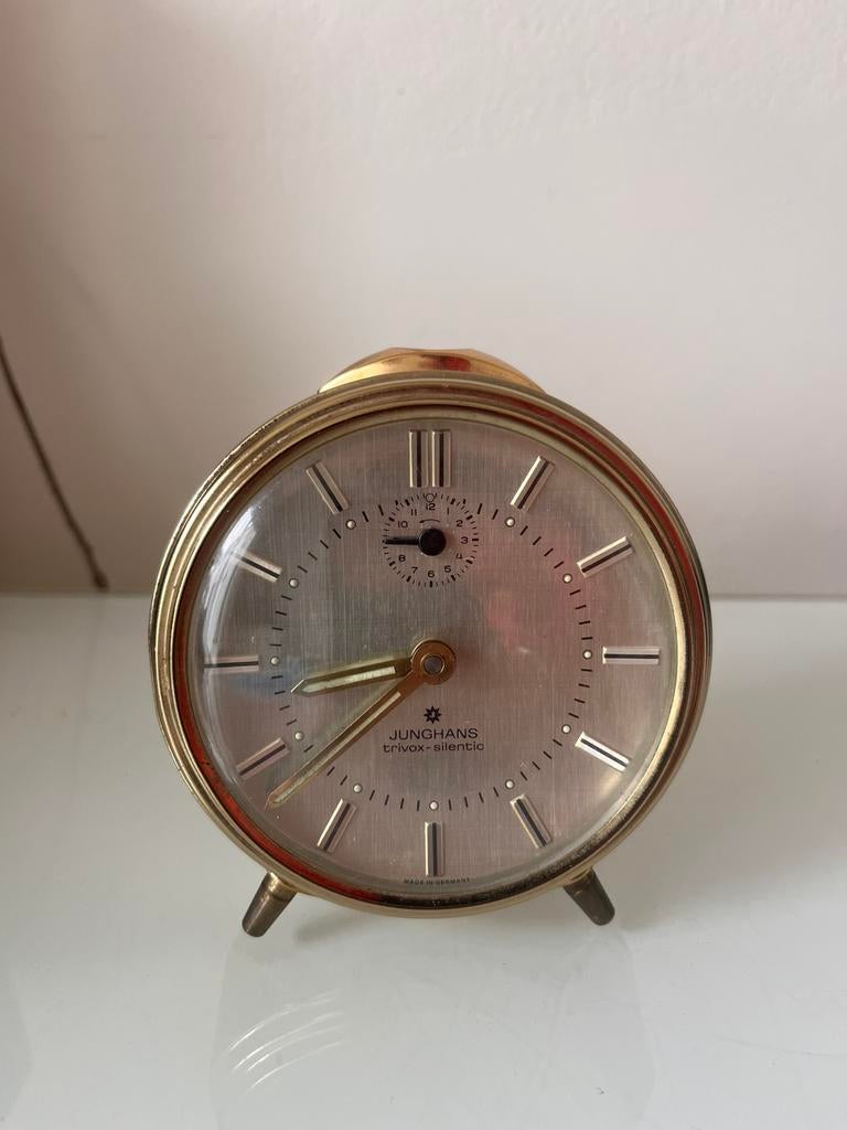 Vintage retro wekker Junghans, Antiek en Kunst, Ophalen of Verzenden