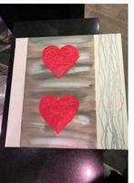 Lot de 4 cadres thème amour, Moins de 50 cm, Enlèvement, Utilisé, Bois