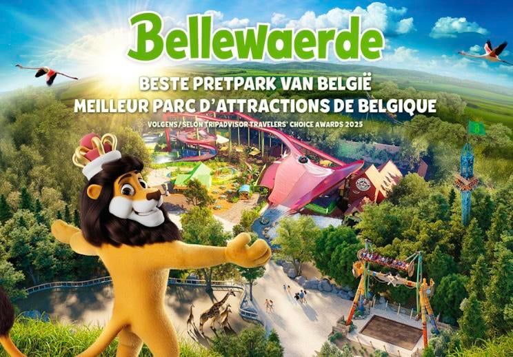 2 e-tickets Bellewaerde 65€(samen)geldig t/m 04/10/26