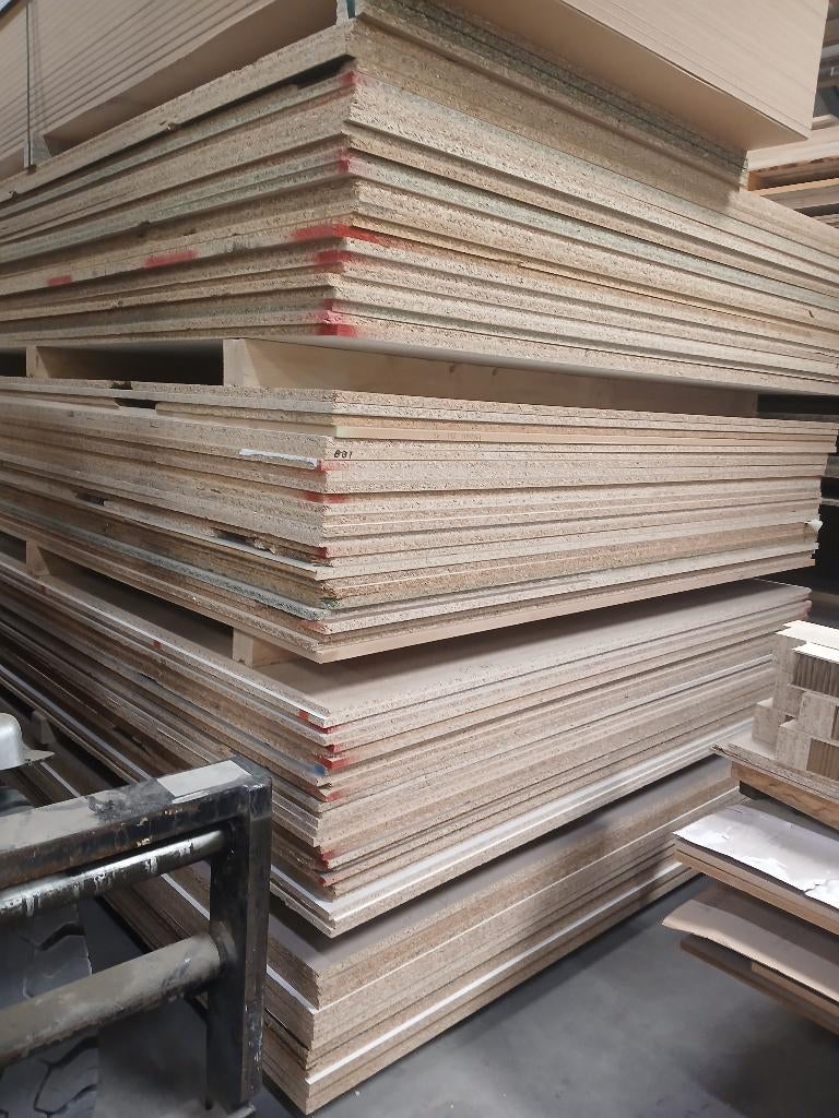 spaanderplaten, Ophalen, Gebruikt, Hout