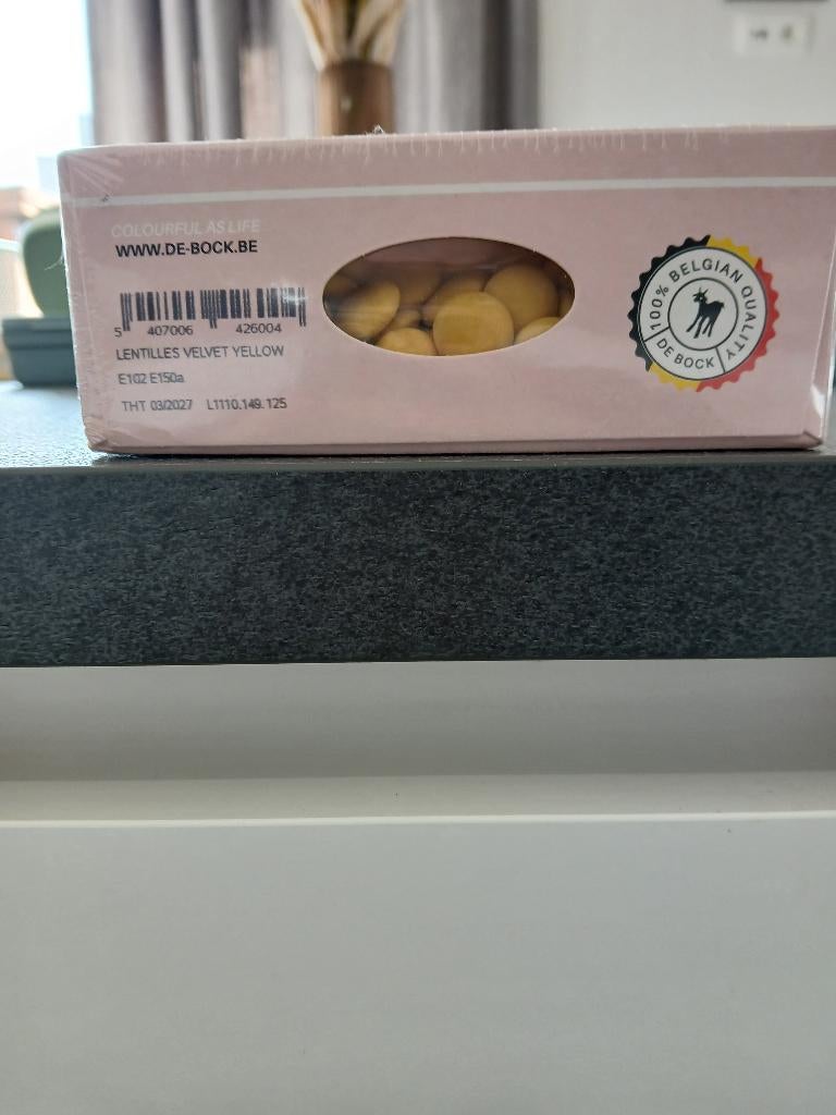 Doopsuiker oker lentilles, Ophalen, Nieuw