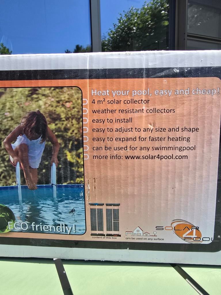 Zwembadverwarming 4m2 solar, Tuin en Terras, Ophalen