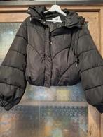 Zwarte Jas met kap, Ophalen, Maat 38/40 (M)