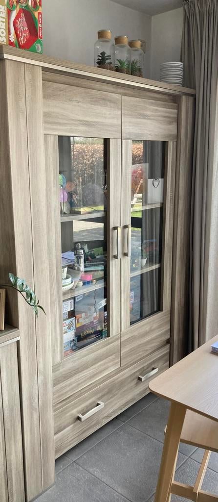 Barkast met verlichting, Huis en Inrichting, Kasten | Vitrinekasten, Ophalen, Overige materialen, Gebruikt, 200 cm of meer