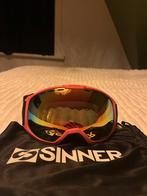 SINNER ski/snowboard bril met extra lens en opbergzakje, Sports & Fitness, Ski & Ski de fond, Autres marques, Comme neuf, Enlèvement