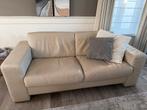 Sièges 2+3 places en cuir écru, Maison & Meubles, Enlèvement, Utilisé, Cuir