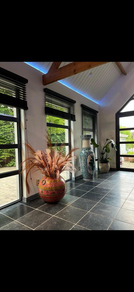 Grote oosterse sierpot/vloervaas boho stijl., Enlèvement